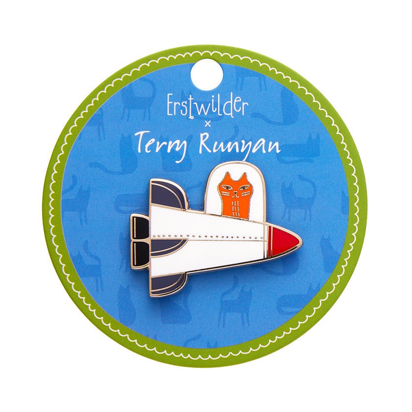 Moon Ride Enamel Pin - Rockamilly-Jewellery-Vintage