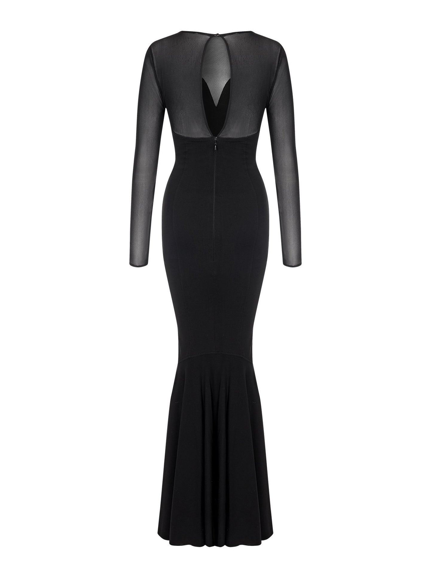 Morticia Fishtail Dress - Rockamilly-Dresses-Vintage