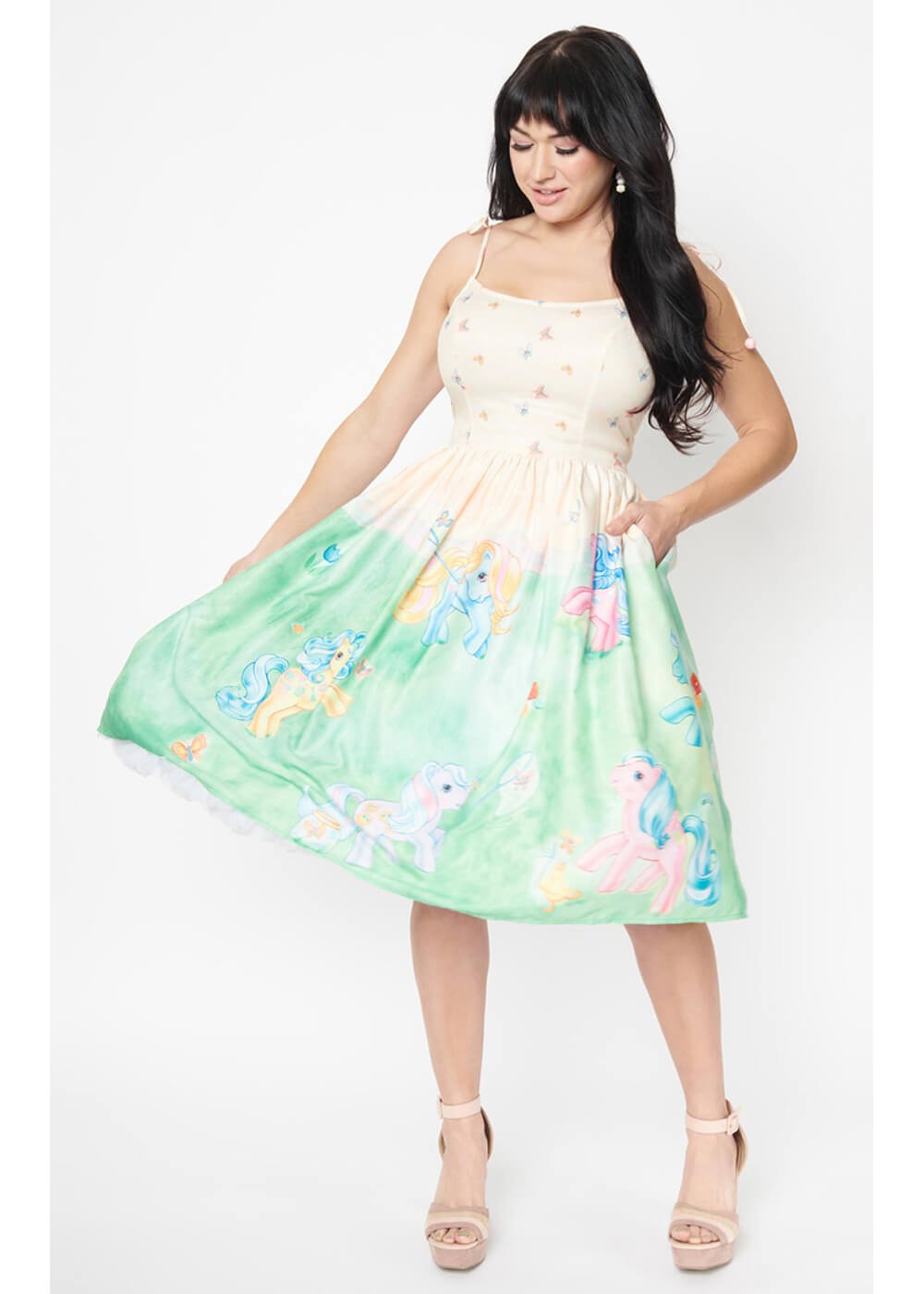 My Little Pony Butterfly Catchers Bobbie Swing Dress - Rockamilly-Dresses-Vintage