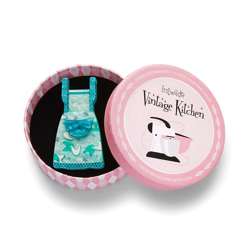 No Strings Attached Brooch - Teal - Rockamilly-Jewellery-Vintage