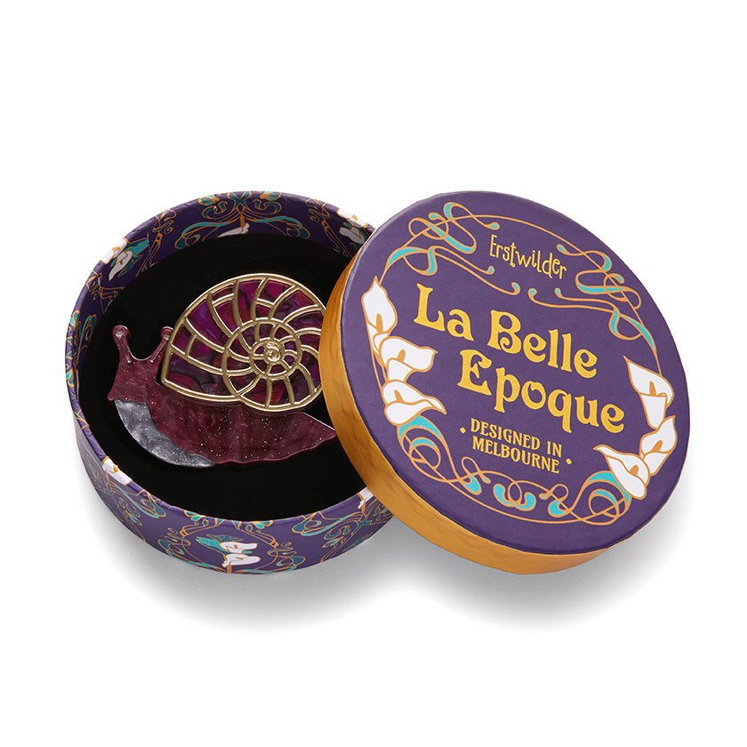 Painted Shell Brooch - Rockamilly-Jewellery-Vintage