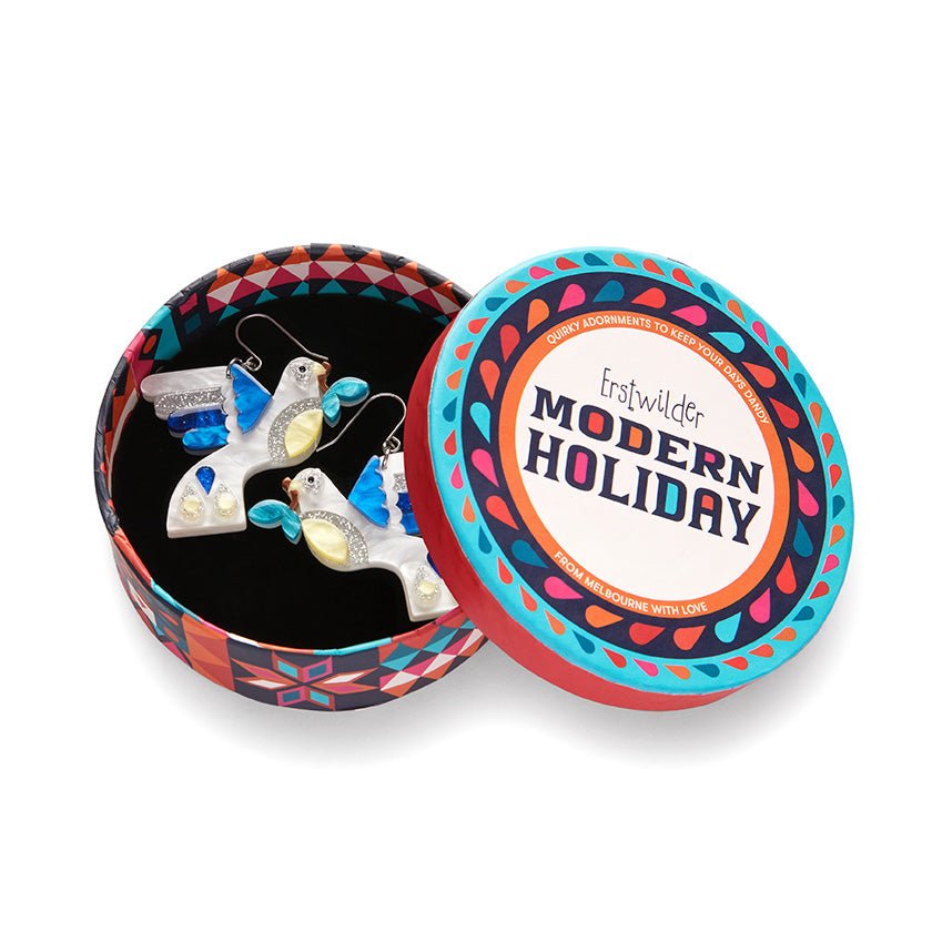 Peace & Love Drop Earrings - Rockamilly-Jewellery-Vintage