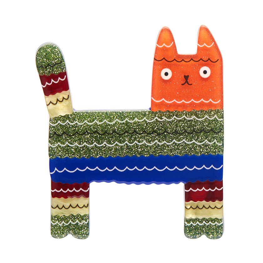 Piñata Cat Brooch - Rockamilly-Jewellery-Vintage