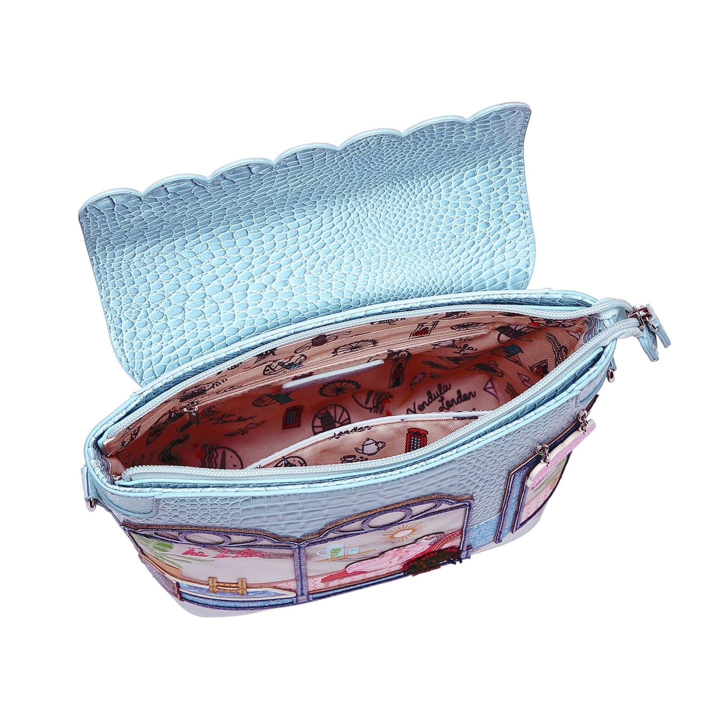 Posh Paws Spa Flap Crossbody Bag - Rockamilly-Bags & Purses-Vintage