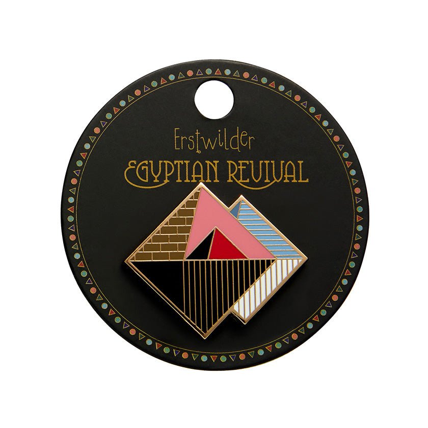 Pyramids of Giza Enamel Pin - Rockamilly-Jewellery-Vintage