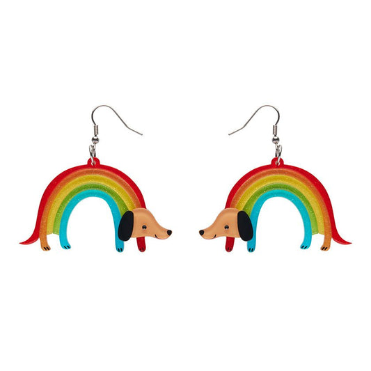 Rainbow Ruff Earrings - Rockamilly-Jewellery-Vintage