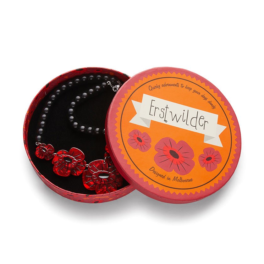 Remembrance Poppy Necklace - Rockamilly-Accessories-Vintage