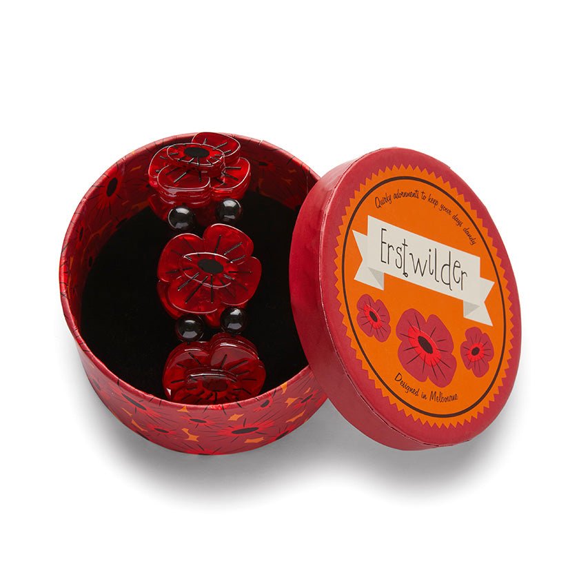 Remembrance Poppy Stretch Bracelet - Rockamilly-Accessories-Vintage