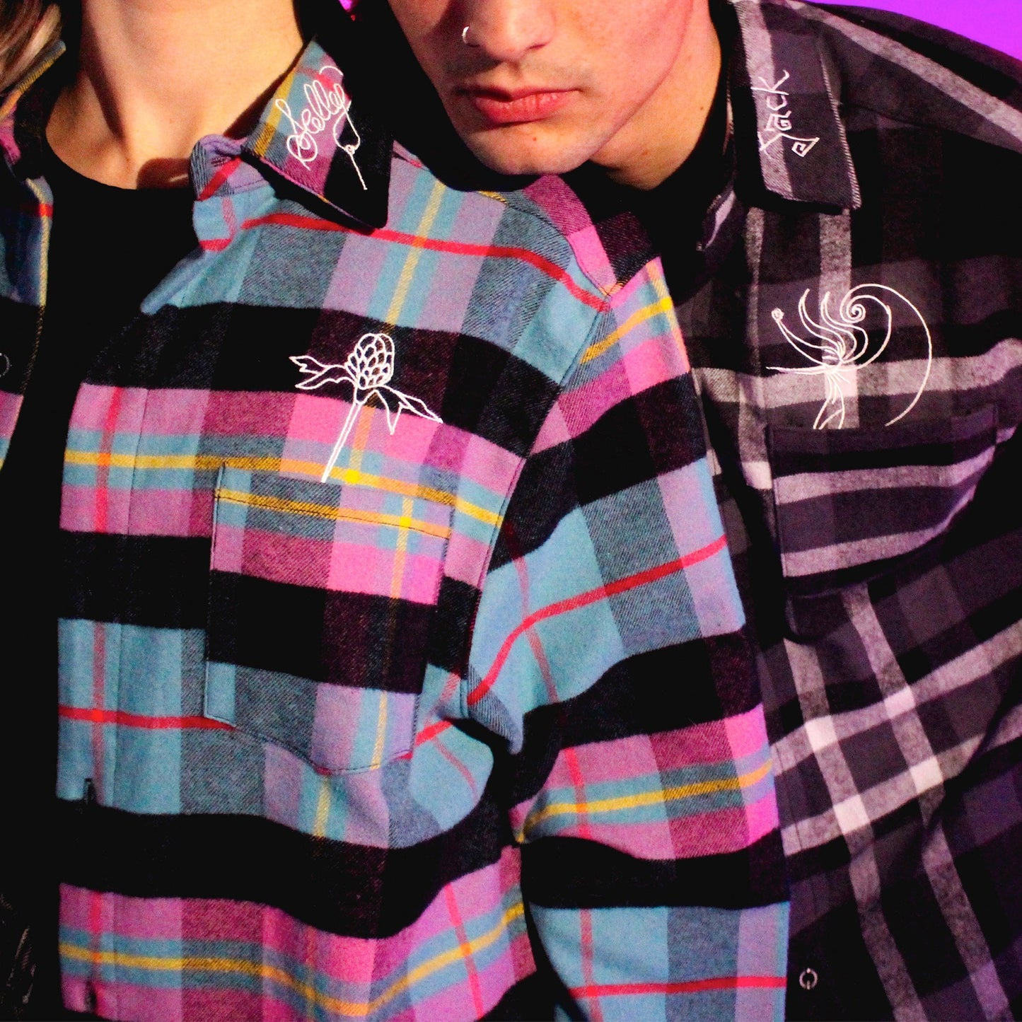 Sally Flannel - Rockamilly-Tops & Blouses-Vintage