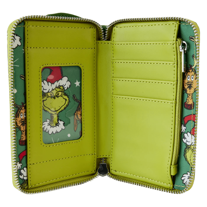 Santa Grinch & Max Zip Around Wallet - Rockamilly-Bags & Purses-Vintage