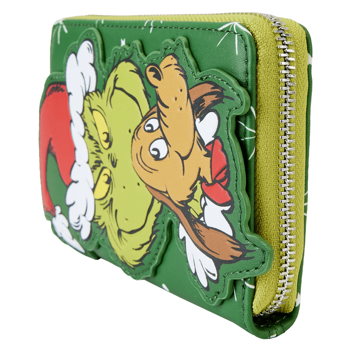 Santa Grinch & Max Zip Around Wallet - Rockamilly-Bags & Purses-Vintage