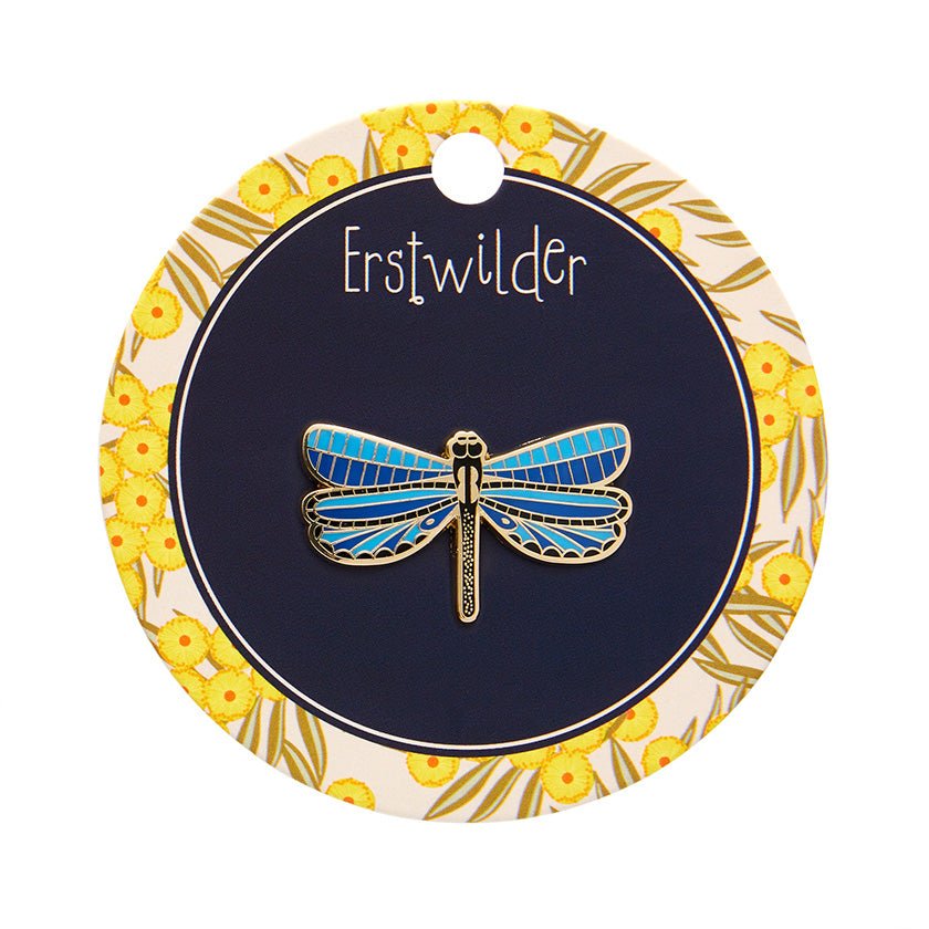 Sapphire Sky Dancer Enamel Pin - Rockamilly-Jewellery-Vintage