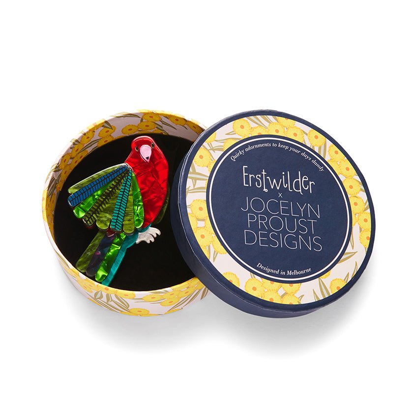 Scarlet Sovereign Brooch - Rockamilly-Jewellery-Vintage