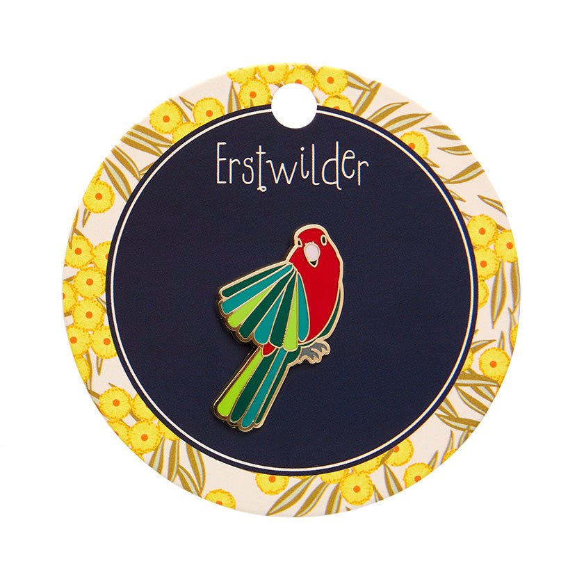 Scarlet Sovereign Enamel Pin - Rockamilly-Jewellery-Vintage