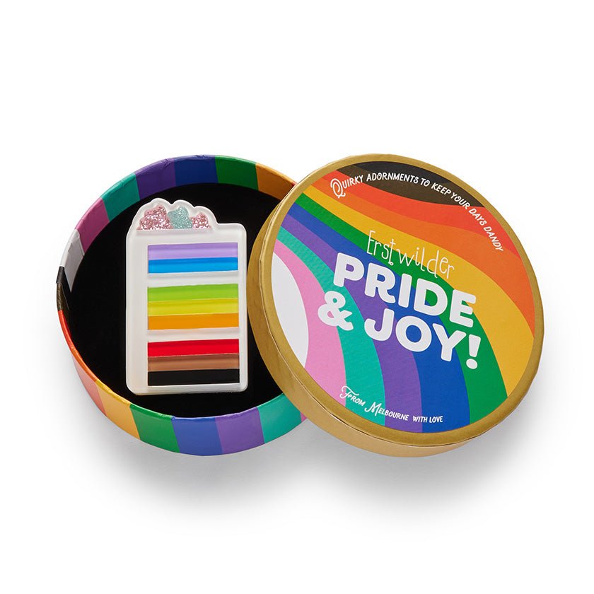 Slice of Pride Cake Brooch - Rockamilly-Jewellery-Vintage