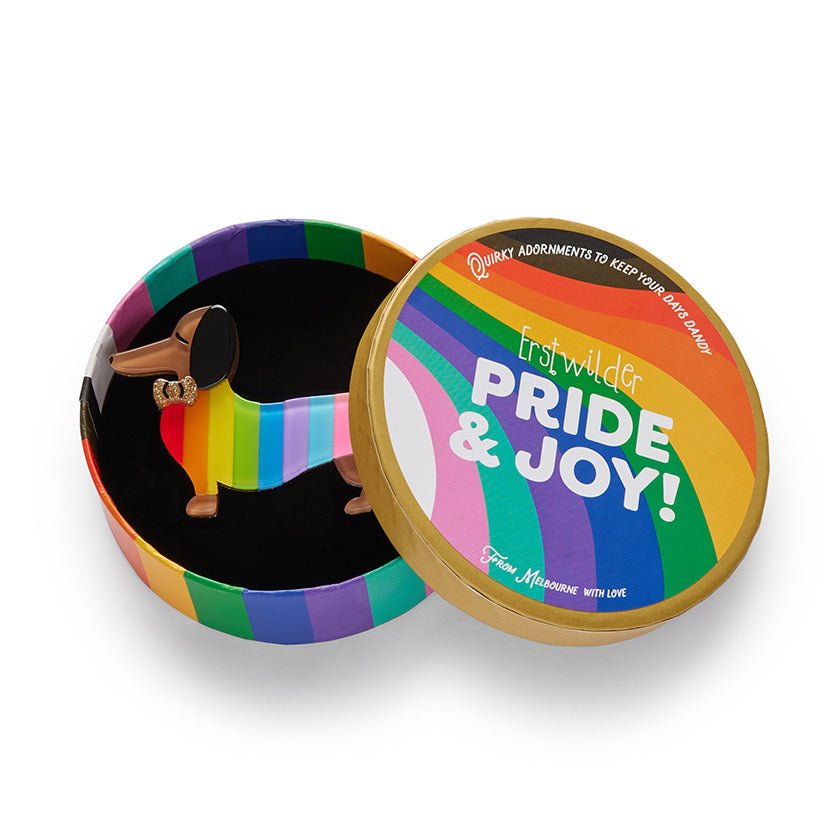 Spiffy the Supportive Dog Brooch - Rockamilly-Jewellery-Vintage