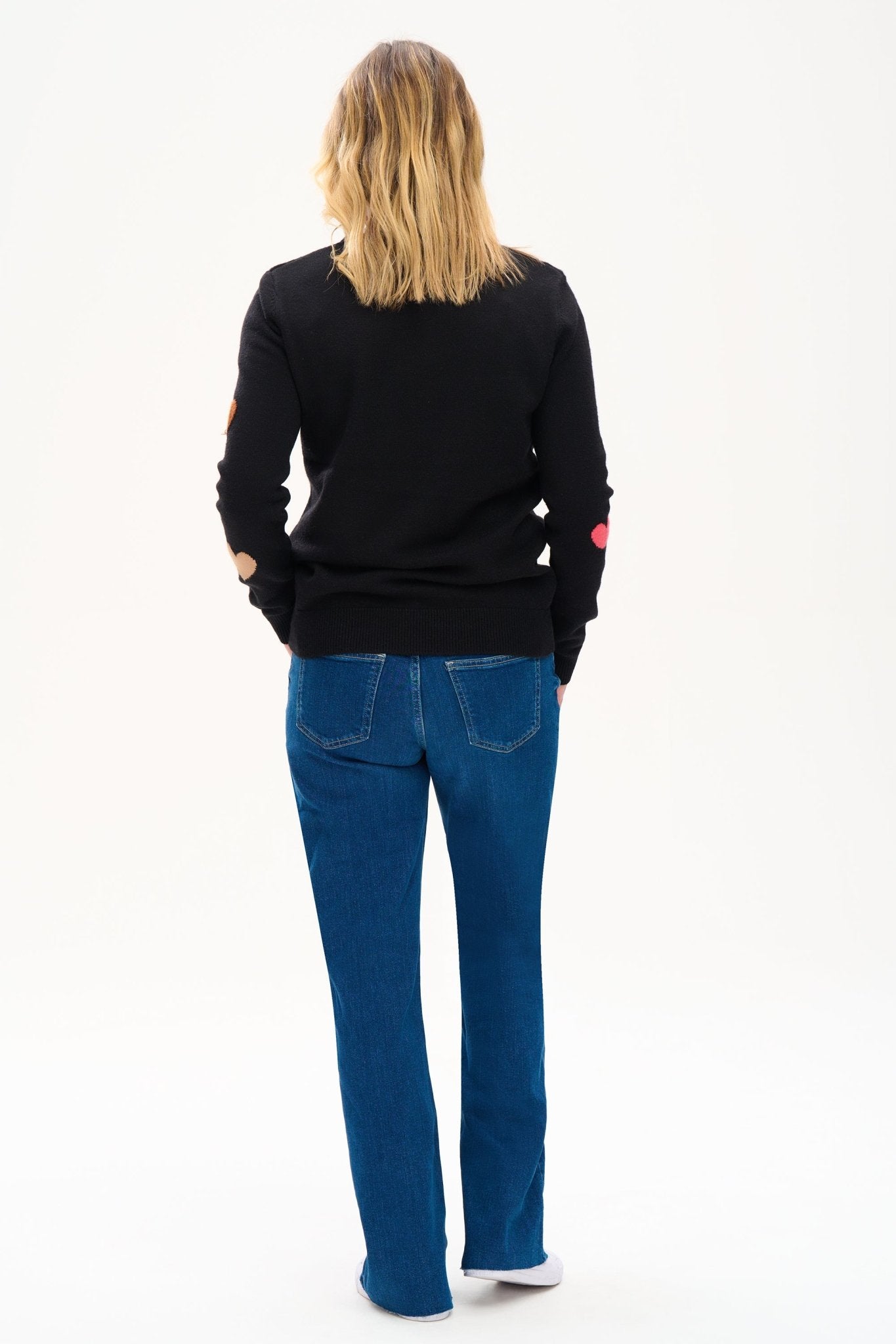 Stacey Jumper - Scattered Hearts - Rockamilly-Knitwear-Vintage