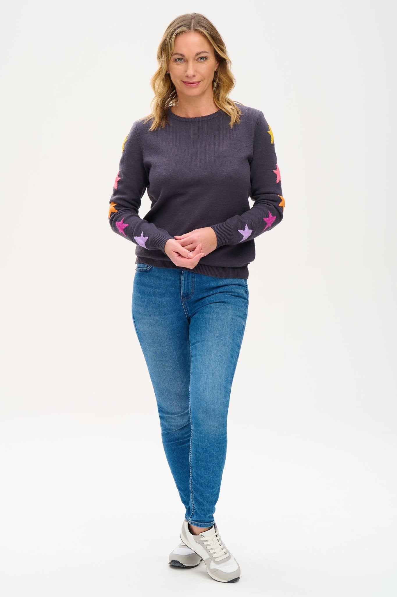 Stacey Jumper - Star Sleeve - Rockamilly-Knitwear-Vintage