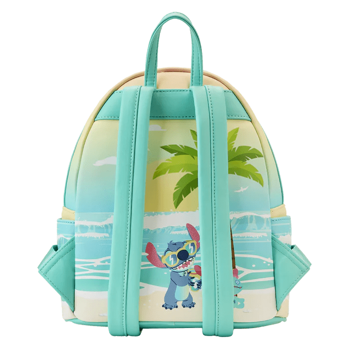 Stitch Sandcastle Beach Surprise Mini Backpack - Rockamilly-Bags & Purses-Vintage