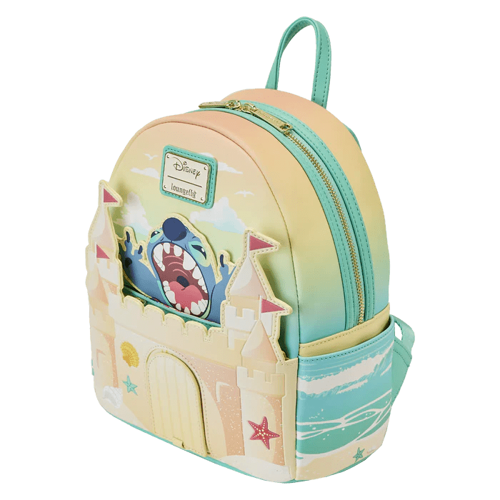 Stitch Sandcastle Beach Surprise Mini Backpack - Rockamilly-Bags & Purses-Vintage