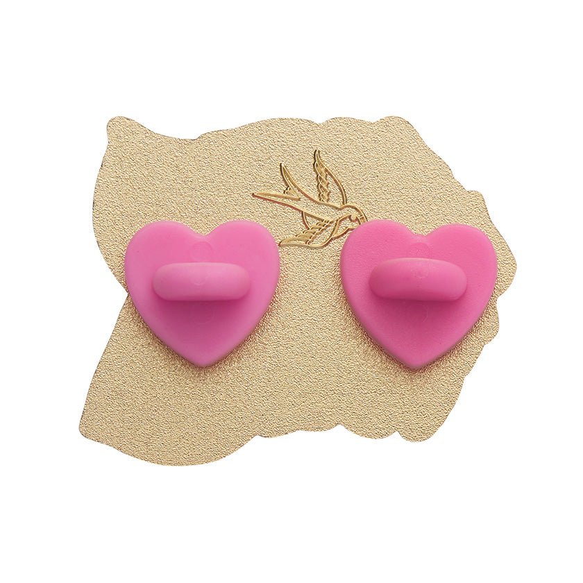 Stop & Smell the Roses Enamel Pin - Rockamilly-Jewellery-Vintage