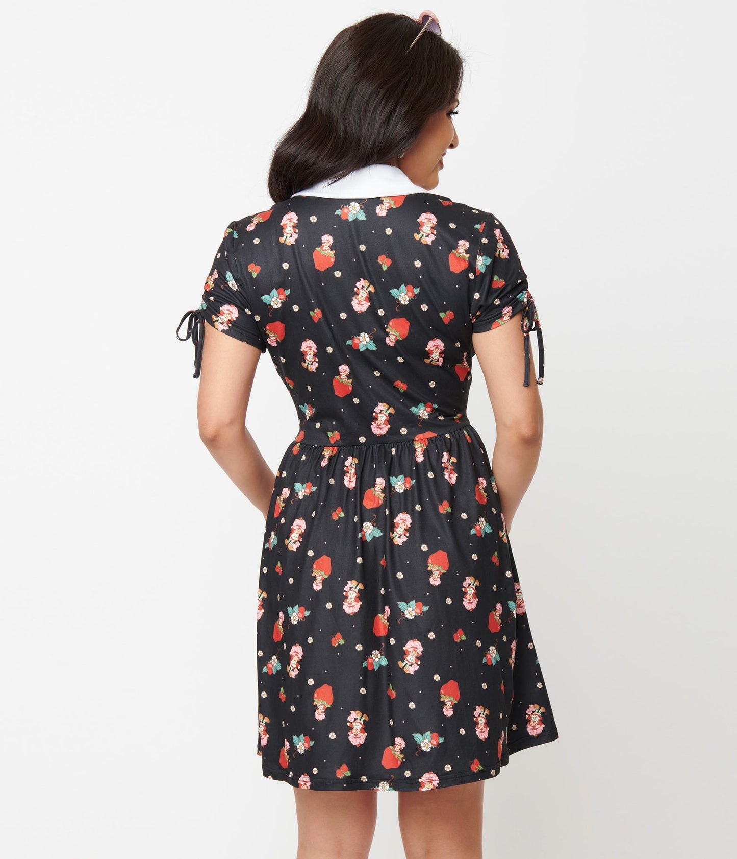 Strawberry Shortcake Brady Flare Dress - Rockamilly-Dresses-Vintage