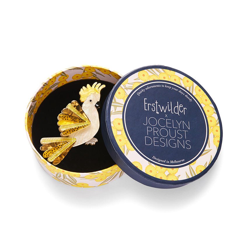 Sunny of the Sulphur Crest Brooch - Rockamilly-Jewellery-Vintage