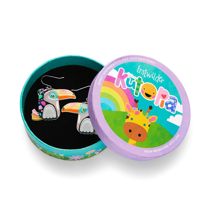 Tara the Toucan Drop Earrings - Rockamilly-Jewellery-Vintage