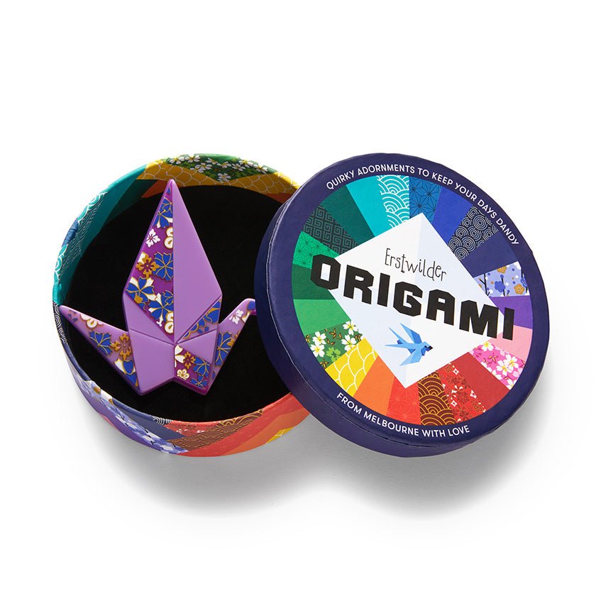 The Fortunate Crane Brooch - Rockamilly-Jewellery-Vintage