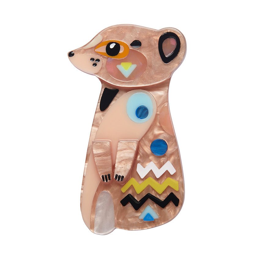 The Masteful Meerkat Brooch - Rockamilly-Jewellery-Vintage