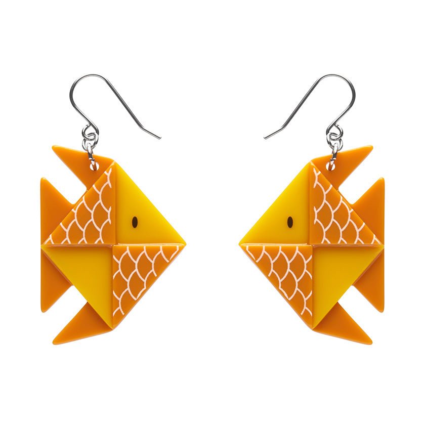 The Memorable Goldfish Drop Earrings - Rockamilly-Jewellery-Vintage