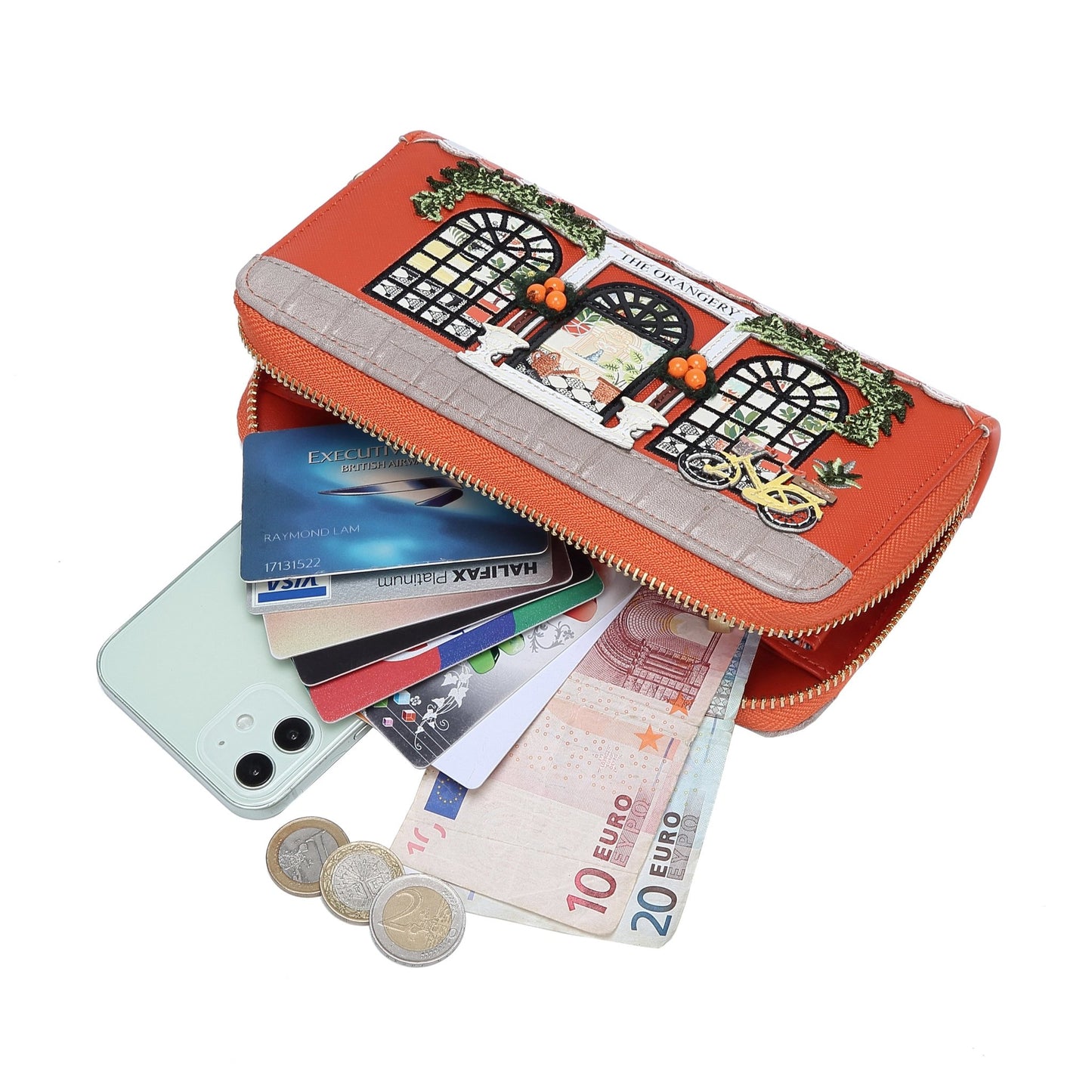 The Orangery Large Ziparound Wallet - Rockamilly-Bags & Purses-Vintage