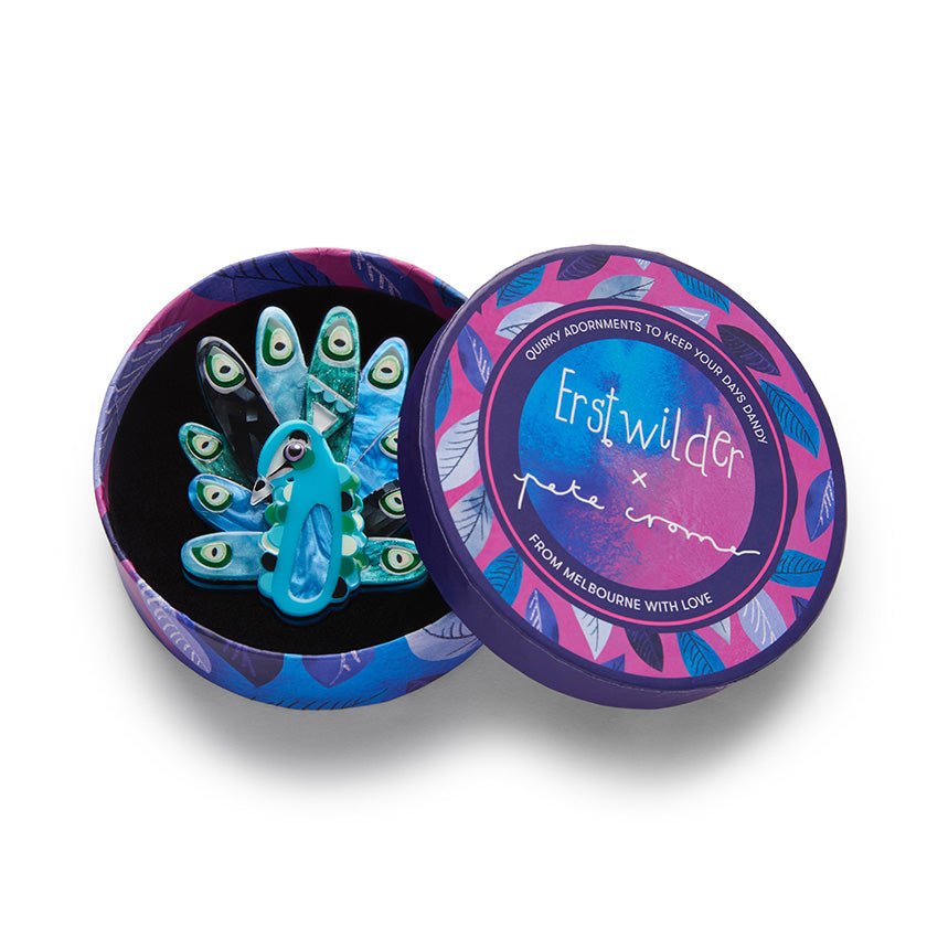 The Picturesque Peacock Brooch - Rockamilly-Jewellery-Vintage