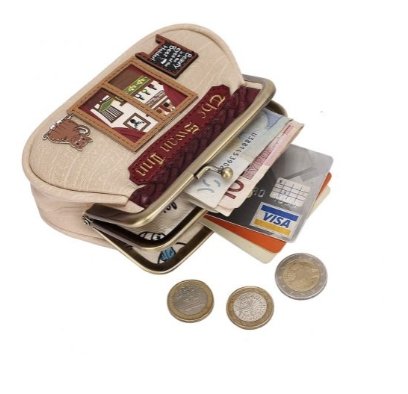 The Swan Inn Clipper Coin Purse - Rockamilly-Bags & Purses-Vintage