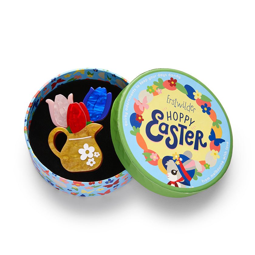 Trio of Tulips Brooch - Rockamilly-Jewellery-Vintage