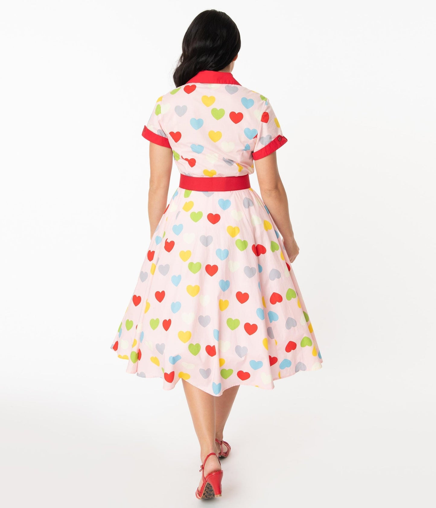 Valentine Heart Venus Swing Dress - Rockamilly-Dresses-Vintage