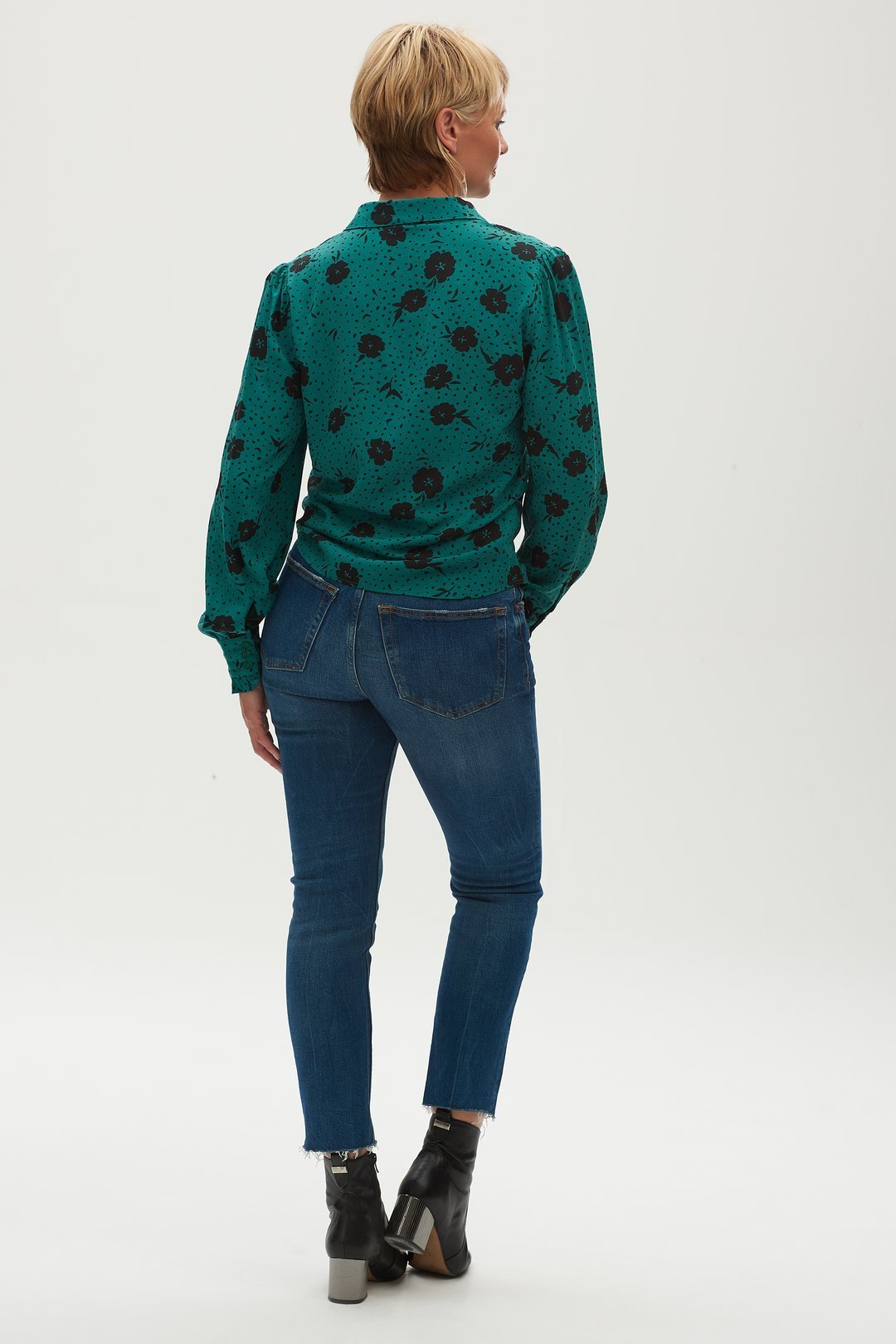 Vanessa Shirt - Floral Dash - Rockamilly-Tops-Vintage