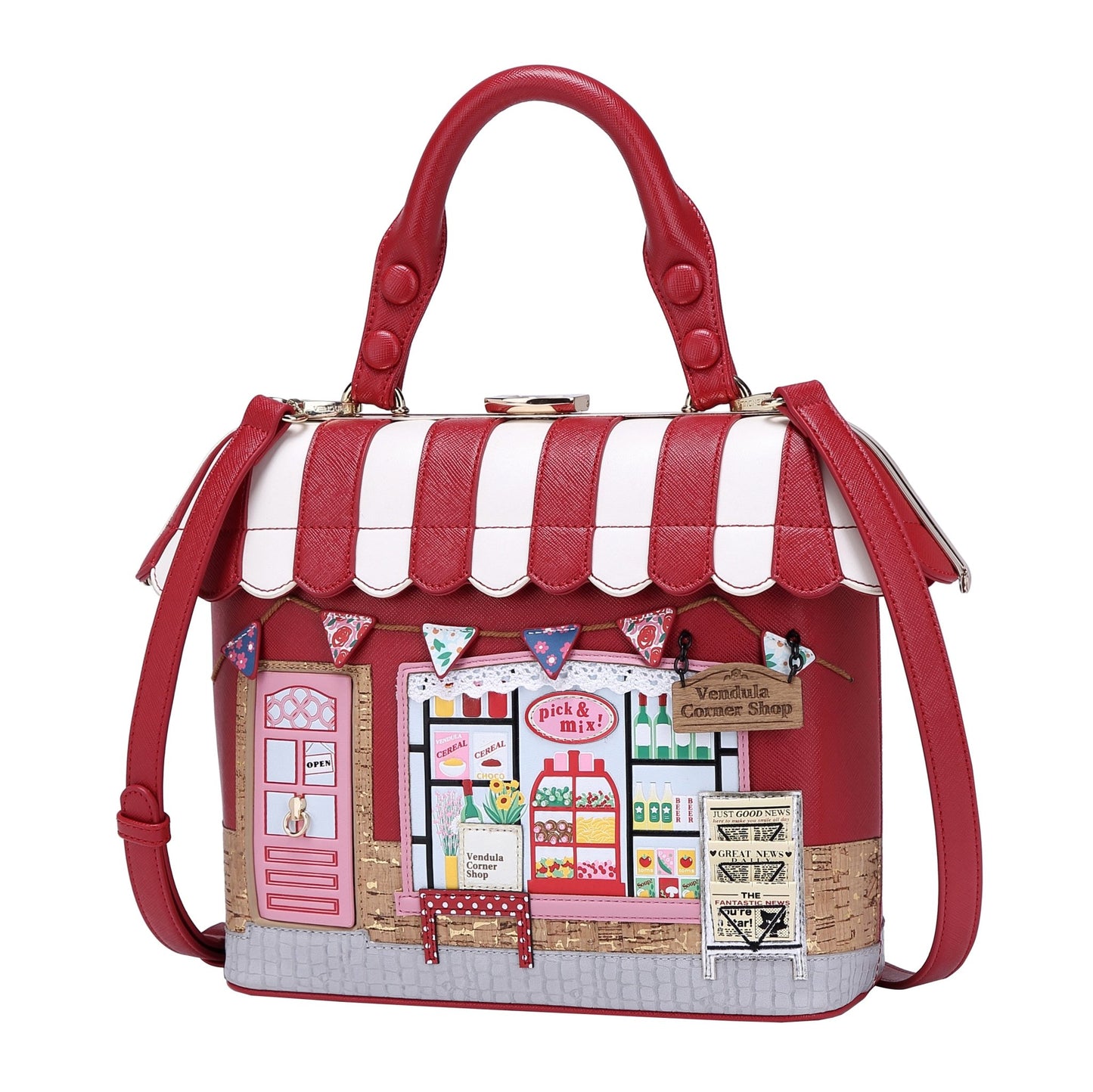 Vendula Corner Shop Grab Bag - Rockamilly-Bags & Purses-Vintage