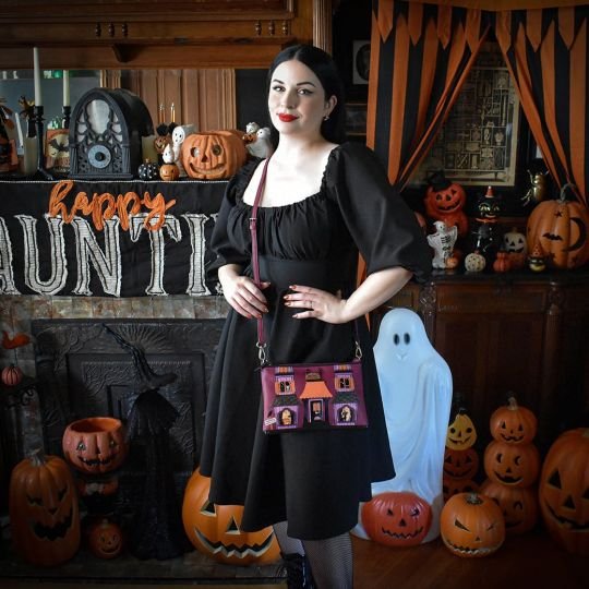Vendula Ghoul-E-Vard Pouch Bag - Rockamilly-Bags & Purses-Vintage