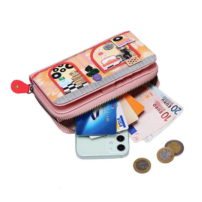 Vendula Medium Ziparound Wallet - Rockamilly-Bags & Purses-Vintage