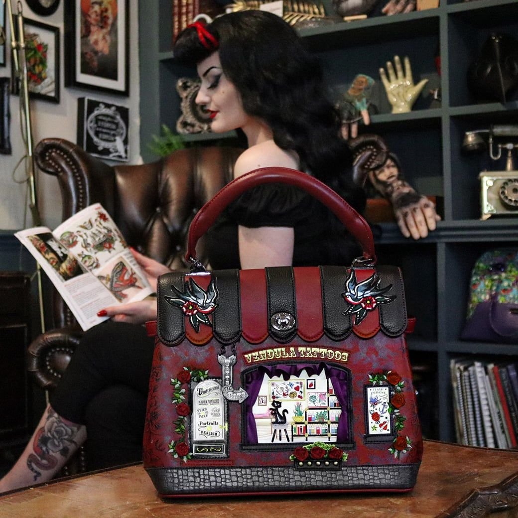 Vendula Tattoo Studio Grace Bag - Rockamilly-Bags & Purses-Vintage