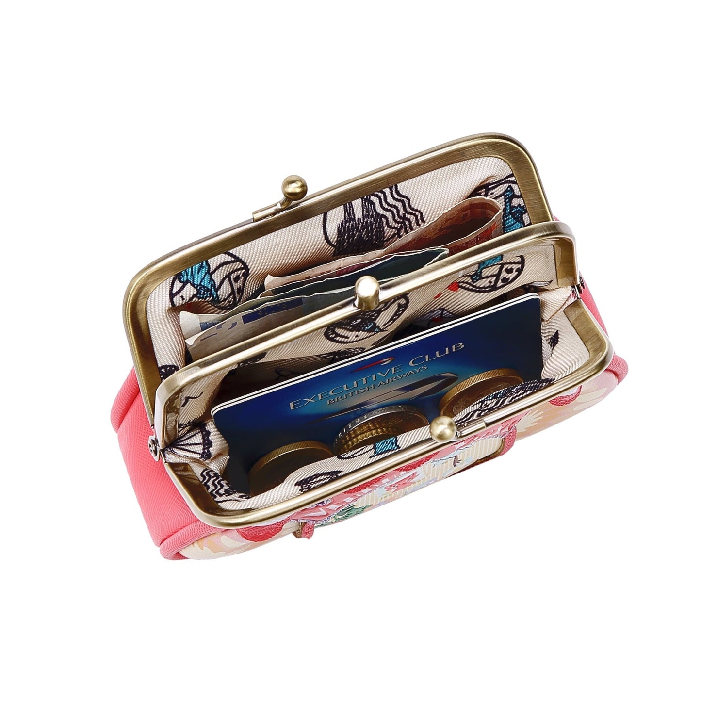 Vendula Vinyl Clipper Coin Purse - Rockamilly-Bags & Purses-Vintage