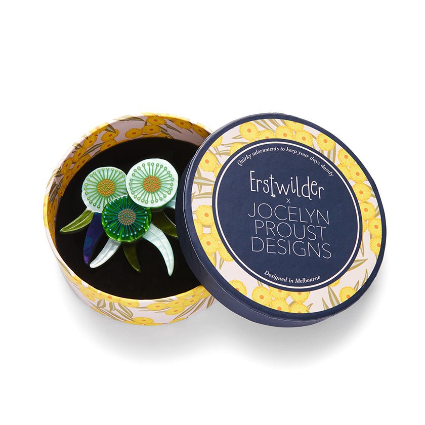 Verdant Green Gum Brooch - Rockamilly-Jewellery-Vintage