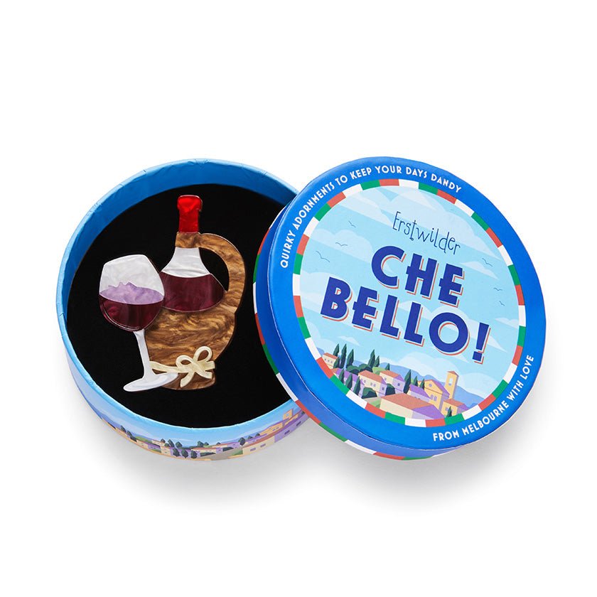 Vino Rosso Brooch - Rockamilly-Jewellery-Vintage