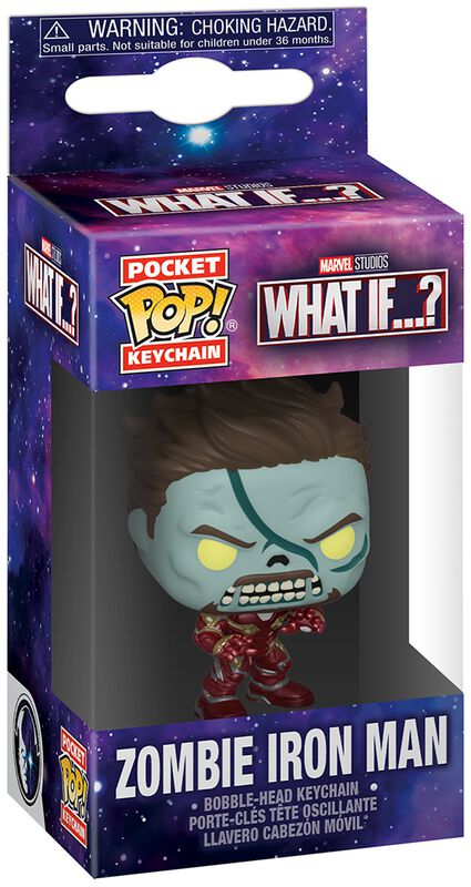 What If - Zombie Iron Man Keychain - Rockamilly-POP-Vintage