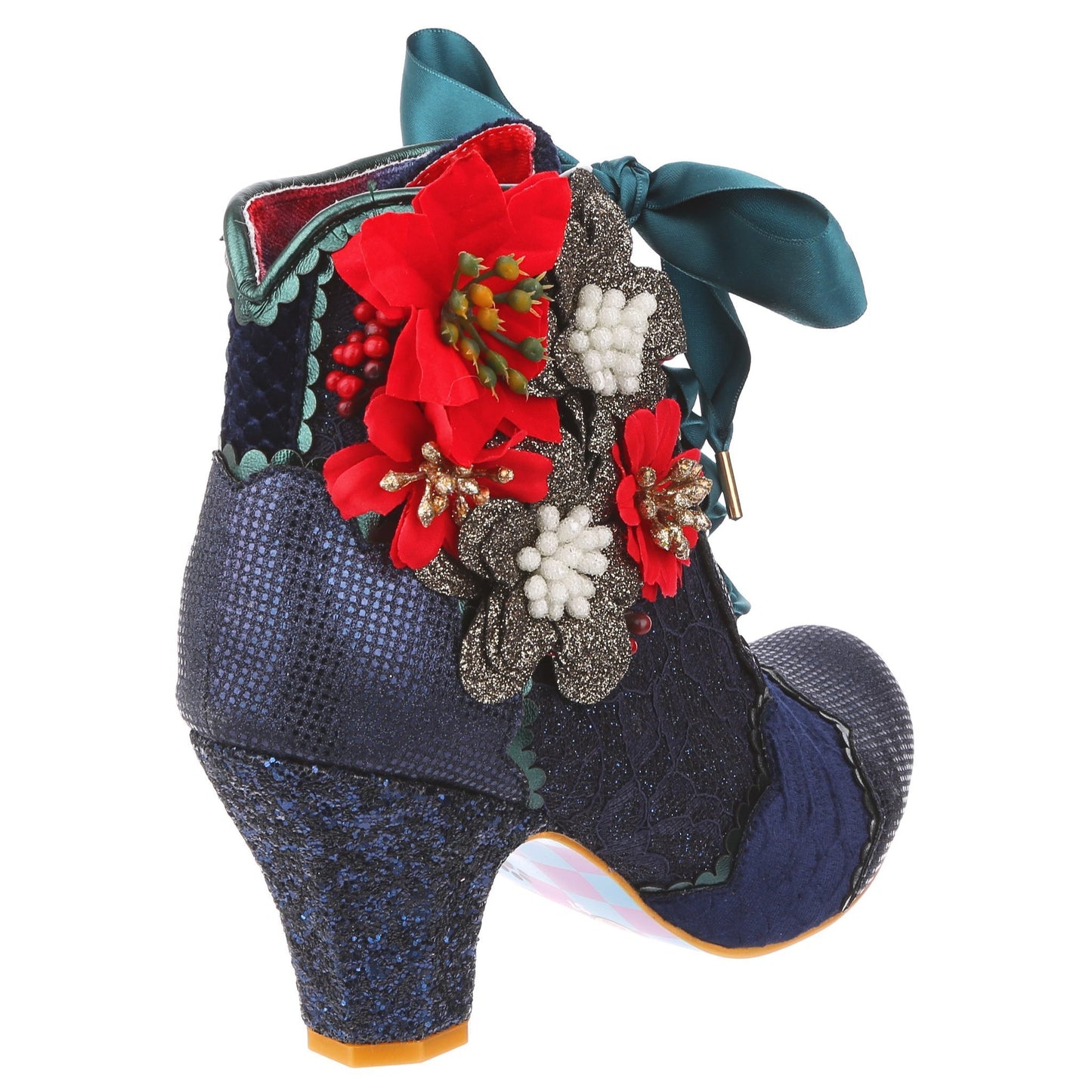 Winter Blooms Navy (A) - Rockamilly-Shoes-Vintage