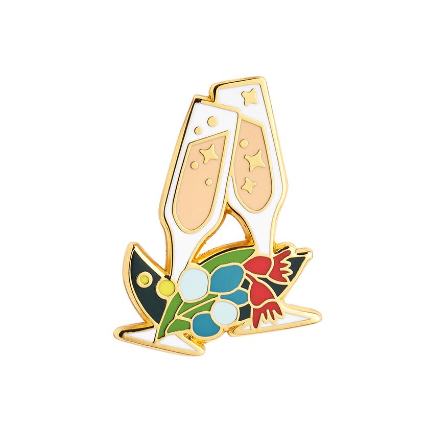 Yuletide Sparkles Enamel Pin - Rockamilly-Jewellery-Vintage