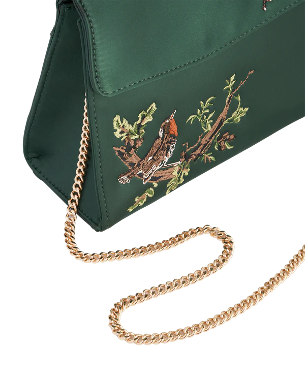 Robin Love Embroidered Tote Bag