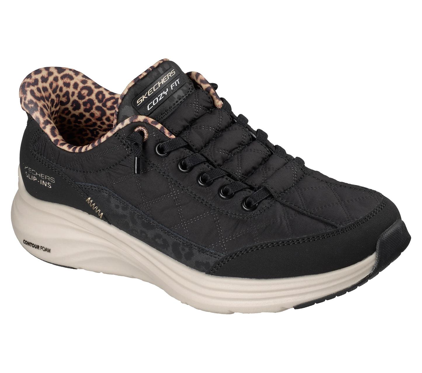 Slip-ins: Contour Foam ~ Cozy Fit Leopard Dream