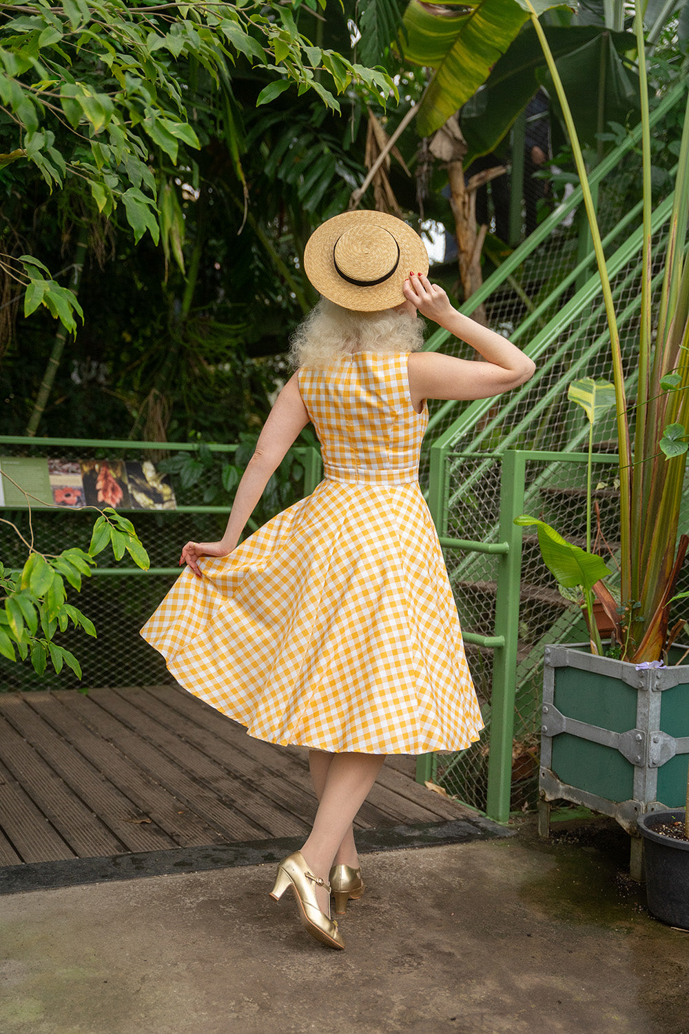 Gemma Gingham Swing Dress